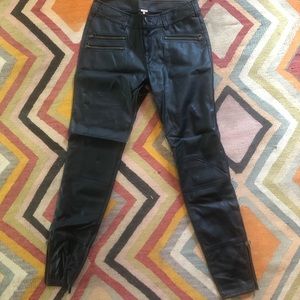 Vegan leather pants